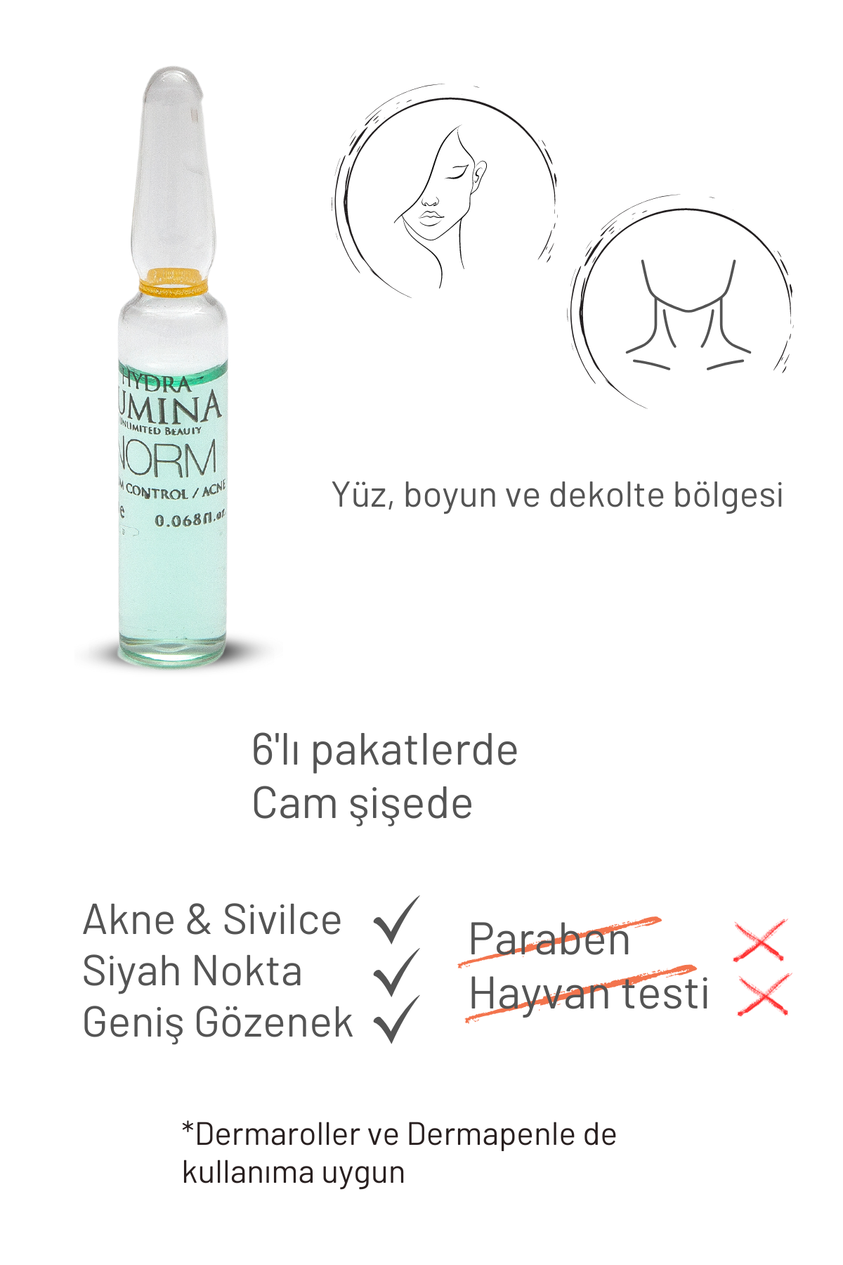 NORM AKNE KARŞITI CİLT BAKIM AMPULÜ 6 ADET